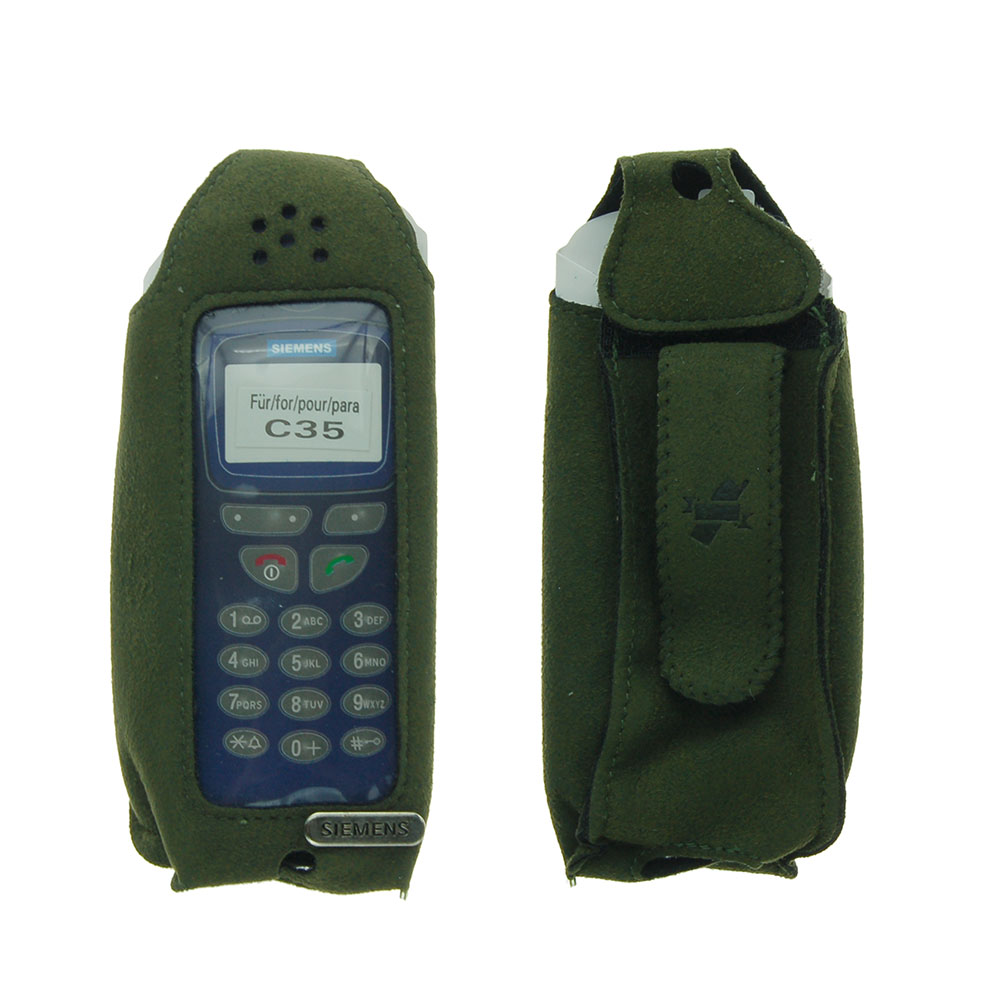 Чехол Siemens C35 (Замша, Зеленый)