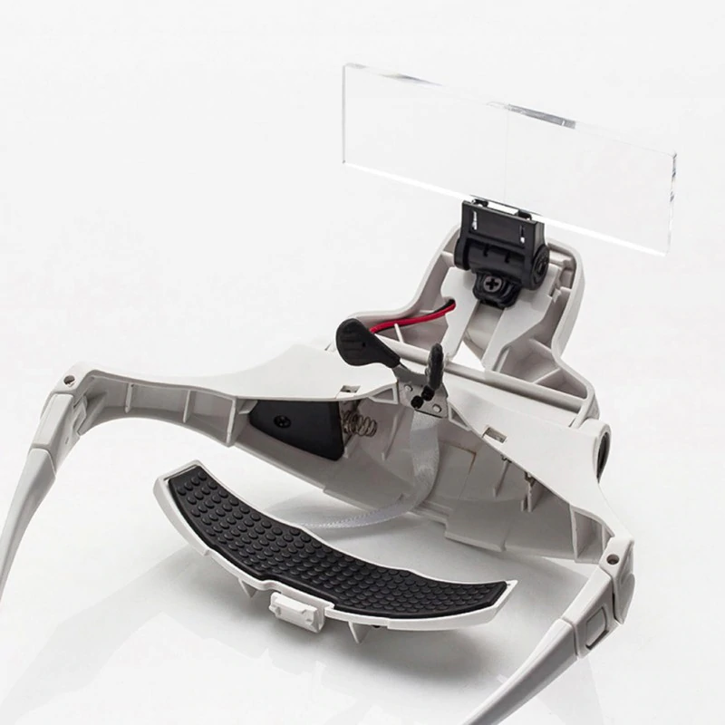 Очки монтажные с набором линз (5шт. -1.0/1.5/2.0/2.5/3.5) и подсветкой