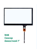 Сенсор емкостной на магнитолу 7 дюймов (100x165мм) N48, 6pin