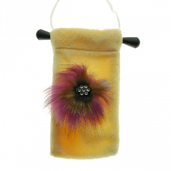 Сумочка на шею цветная