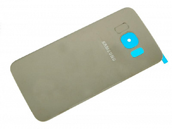 Корпус Samsung S6 Edge /  G925F (только задняя крышка) gold, Original