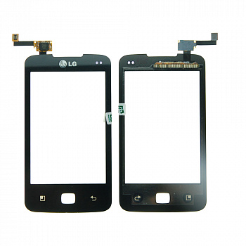 Тачскрин LG e510 Optimus Hub (черный), Original