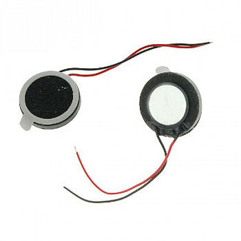 Динамик универсальный на проводках полифонический 8 Ом D=16 мм