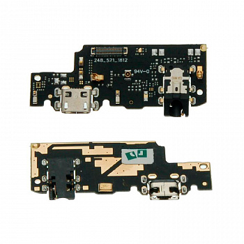 Шлейф Xiaomi Redmi Note 5 плата с разъемом зарядки и микрофоном
