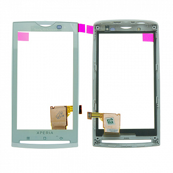 Тачскрин SonyEricsson x10i (белый, с панелью), Original